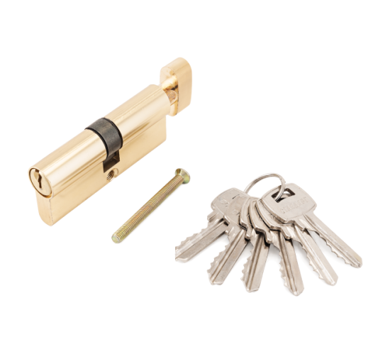 Стандарт Цилиндр. механизм для замков 132/50В ключ/верт  70мм латунь 4660041985962