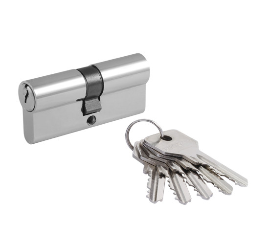 Нора М Цилиндр. механизм ECO Z Л-70 (35*35) хром анг кл/ключ 5к
