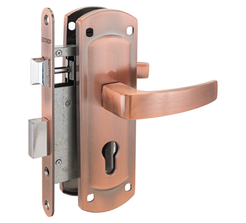 АЛЛЮР Замок врез ЗВ4-155А АС медь без цмех 4640001796760