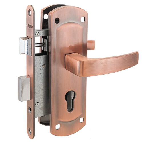 АЛЛЮР Замок врез ЗВ4-155А АС медь без цмех 4640001796760