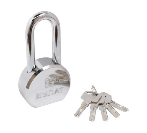 Булат Замок навес  ВС6-Т65-01МХ (ВС1С-865Д) хром d10,5мм  5перф кл 4680143702861