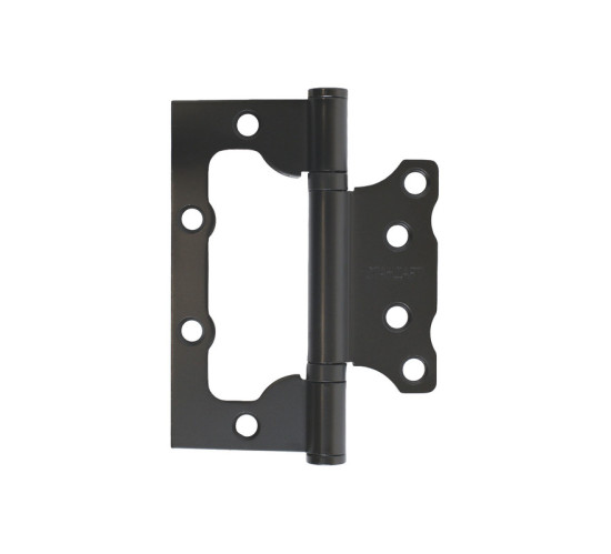 Стандарт Петля накладн без врезки 100*75*2ВВ BL 2,5мм мат черный 4680143710781