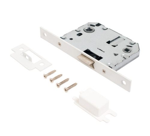 Аллюр Защелка с фиксатором  АРТ L7050S W мат белый