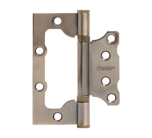 Стандарт Петля накладн без врезки 100*75 2ВВ АВ 2,5мм бронза 4660041986440