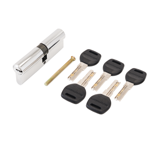 АЛЛЮР Цилиндр. механизм HD F 90-5K СP (35*10*45) (40*50) хром перф 4640001798214