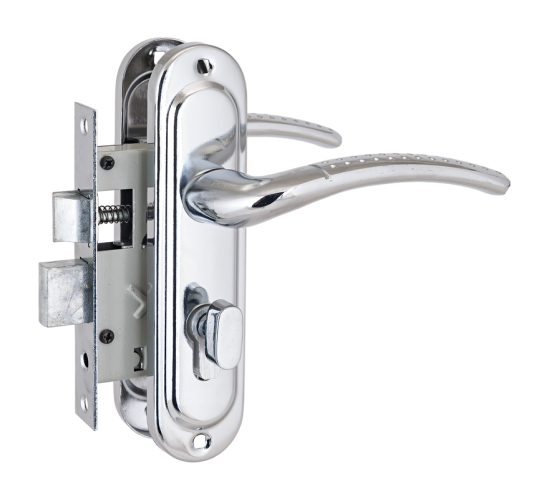 Стандарт Замок врез с руч 132/50В вертушка CP хром 4640001794759