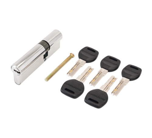 АЛЛЮР Цилиндр. механизм HD F 90-5K СP (30*10*50) (35*55) хром перф 4640001798245