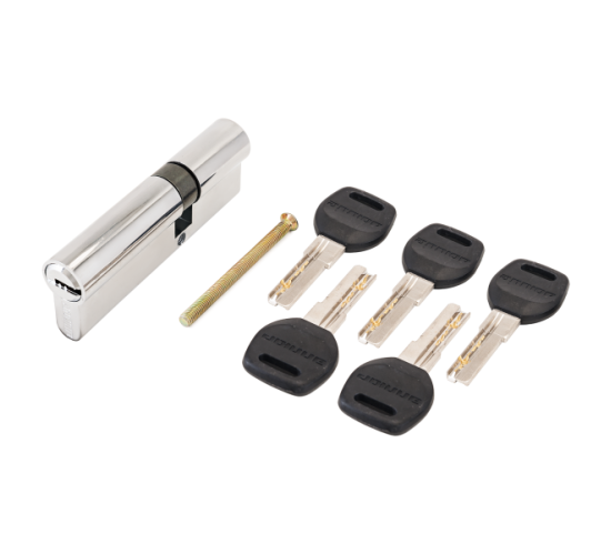 АЛЛЮР Цилиндр. механизм HD F 90-5K СP (30*10*50) (35*55) хром перф 4640001798245