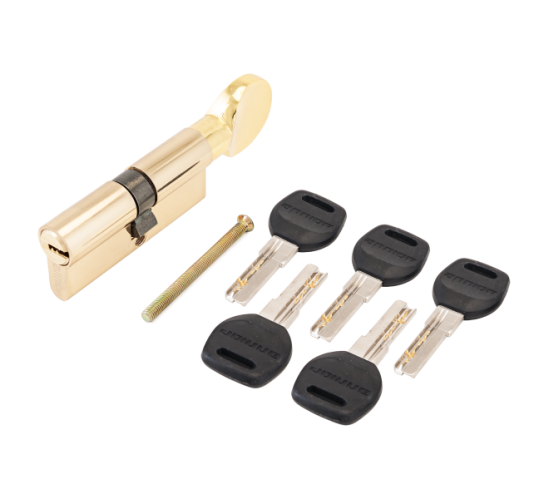 АЛЛЮР Цилиндр. механизм HD FG 70-5K ВP (35*35) латунь  верт  перф 4640001798375