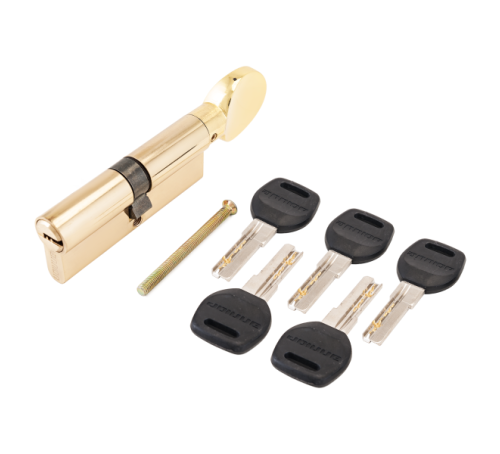 АЛЛЮР Цилиндр. механизм HD FG 90-5K ВP  (45*45G) латунь  верт  перф 4640001798368