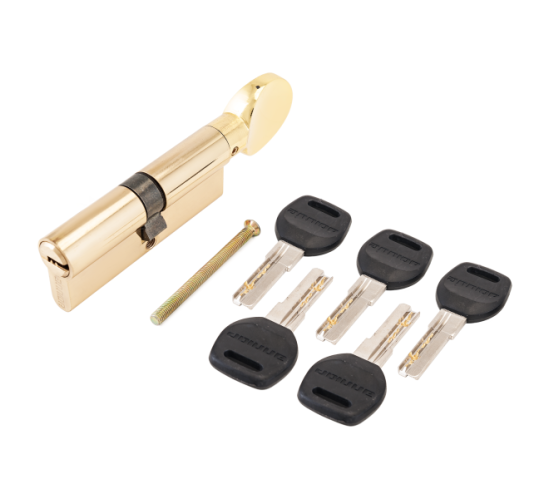 АЛЛЮР Цилиндр. механизм HD FG 90-5K ВP  (45*45G) латунь  верт  перф 4640001798368