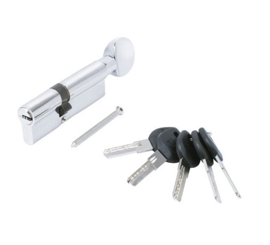 АЛЛЮР Цилиндр. механизм HD FG 90-5K СP (35*10*45G) (40*50G) хром  верт  перф 4640001798467