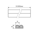 Стандарт  Уплотнитель D9*8 пакет 6м (3+3) черный 4680143728472