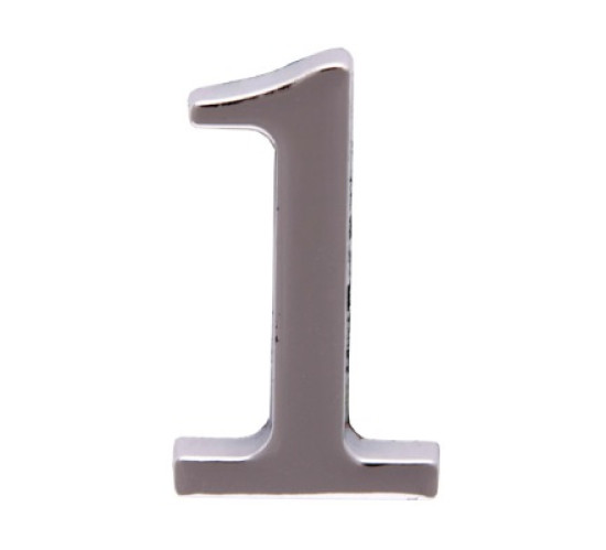 Аллюр Цифра дверная метал 1 хром