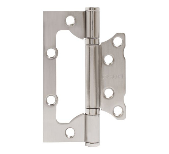 Стандарт Петля накладн без врезки 100*63*2мм 2ВВ SN мат никель 4660041986426 Стандарт Петля накладн без врезки 100*63*2мм 2ВВ SN мат никель 4660041986426