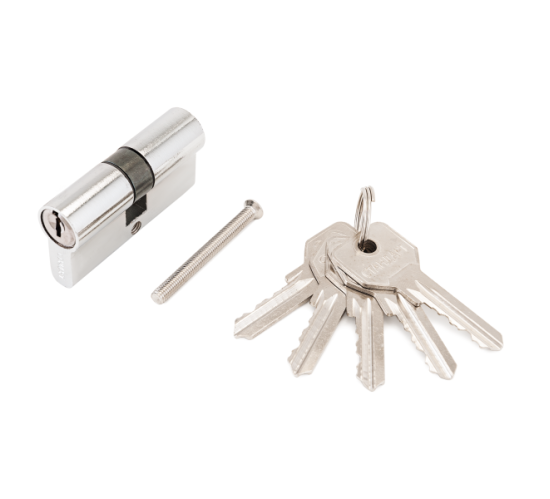 Стандарт Цилиндр. механизм ZI60-5K СР англ ключ/ключ хром 4660041981209