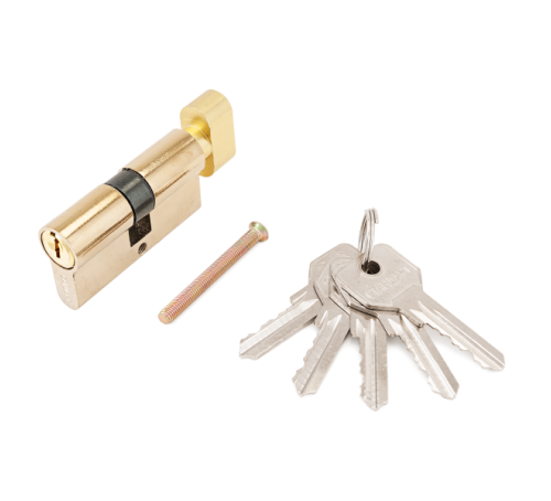 Стандарт Цилиндр. механизм ZI70B-5K ВР англ ключ/верт золото 4660041981254