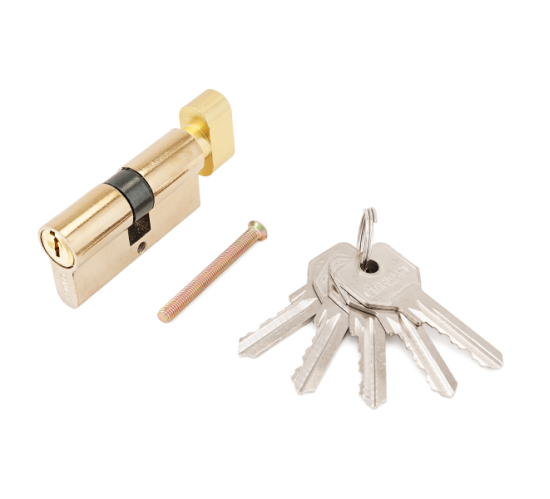Стандарт Цилиндр. механизм ZI70B-5K ВР англ ключ/верт золото 4660041981254