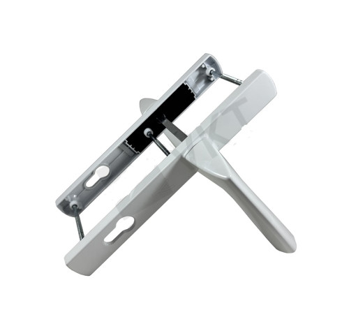 ЛДМ Gamma 9230079016 белая Ручка на планке c пруж для проф дверей 92мм