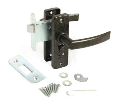 Вега Защелка врезная с фиксацией  ЗЩД-16 антик золото