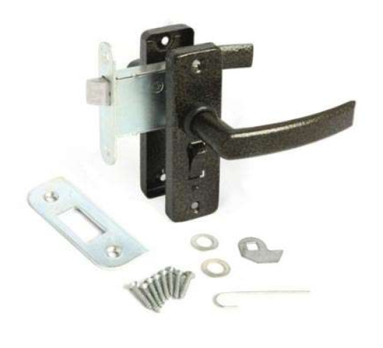 Вега Защелка врезная с фиксацией  ЗЩД-16 антик золото