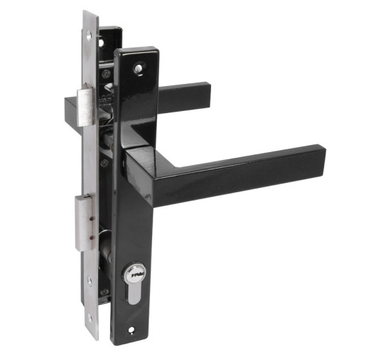 Стандарт   Замок врез для калиток ЗВ 8520.01. 9005  черный к/к  4680143727192