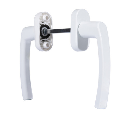 Ручка  балконная симетричная двухст BHS-F 04 белый 2004151072235