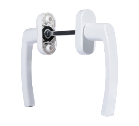 Ручка  балконная симетричная двухст BHS-F 04 белый 2004151072235