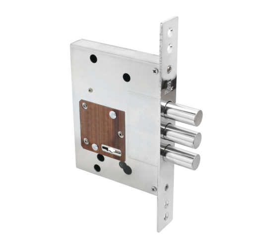 БУЛАТ Замок врезной  сувальдный ЗВ8-8.60.00.3(16)08 хром В2В б.о б.накл 5кл  4680143723521