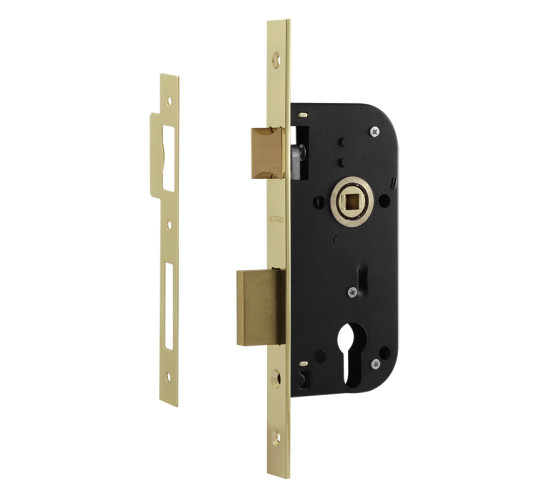 Нора-М Замок врез КЗВ 100 70мм латунь без цмех  бруч 4606555008780