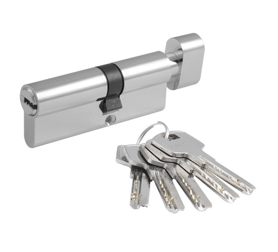 Нора М Цилиндр механизм ECO Z ЛПВ-90(45*45В) хром перф кл/верт 5к 4606555072453