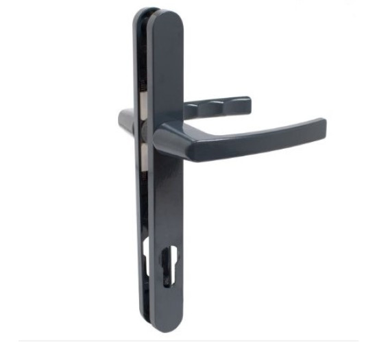 ЛДМ Forwin 92.26.01. 7016 антрацид Ручка на планке c пруж. для проф дверей 92мм 2004151074130