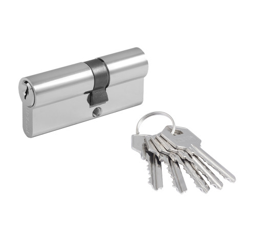 Нора М Цилиндр. механизм ЛУ-70 (40*30) хром англ кл/ключ 5к