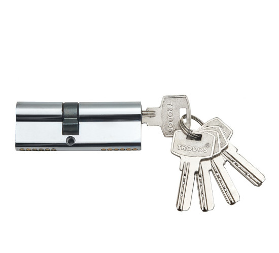 Цилиндр. механизм ЦМП 80 (45*35) хром  5перфокл кл/кл хром