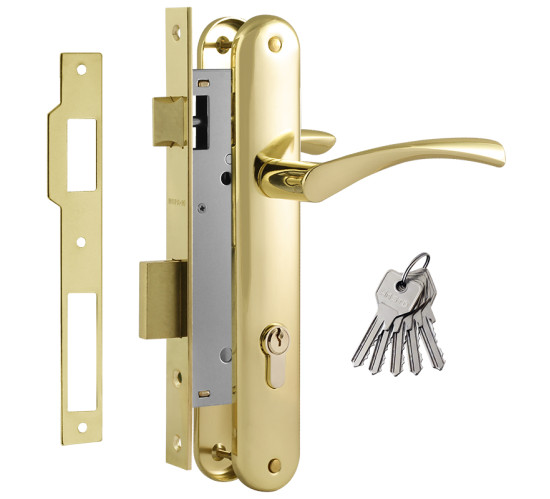 Нора М Замок врез N100-85К золото  4606555083480