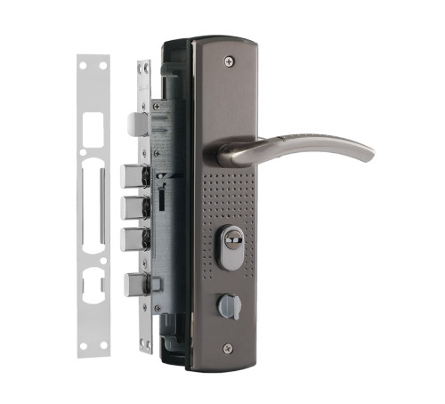 Нора М Замок врез 200 96-68мм левый мат никель 4606555078073