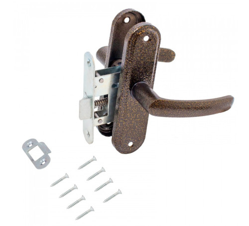 Зенит Защелка врезная ЗЩ308 медь 4612752541852