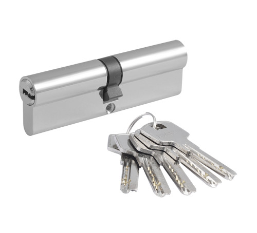 Нора М Цилиндр. механизм ECO Z ЛП-100 (50*50) хром перф кл/ключ 5к 4606555087884