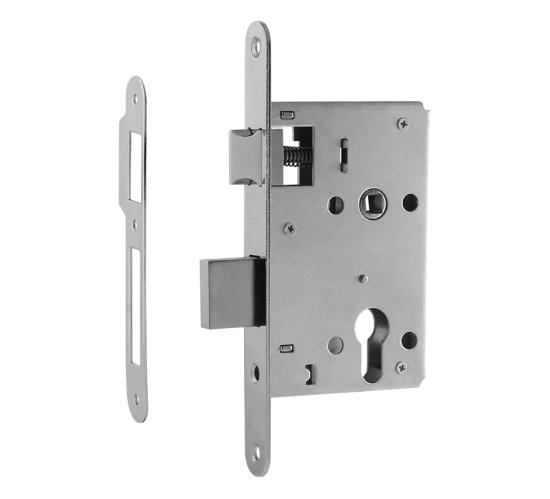 Нора-М Замок врез КЗВ 4-3 55мм хром без цмех  бруч 4606555045426