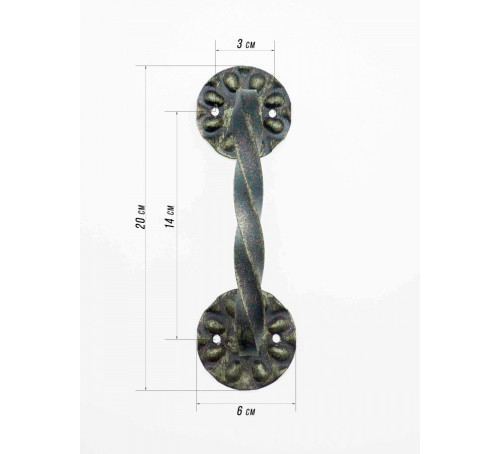 Ручка скоба Витая  бронза 150мм 4631136717539