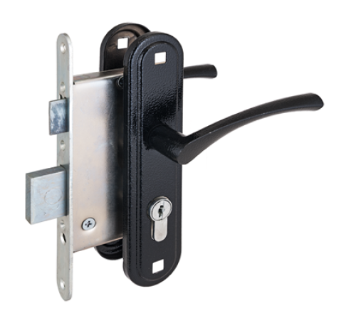 Зенит Замок врезной ЗВ4-307 черный 4612752543191