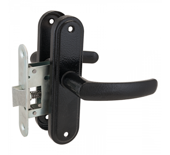 Зенит Защелка врезная ЗЩ3-08 черный 4612752543696