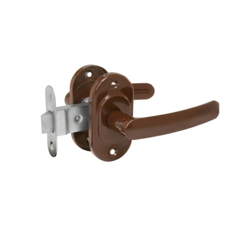 Омега Защелка врезная ЗЩ206 коричневый 4612752544020