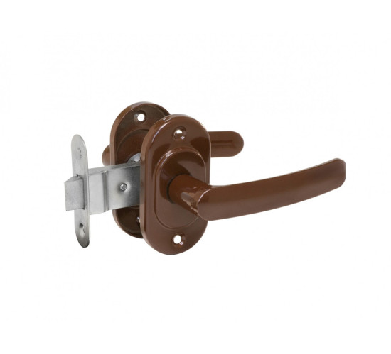 Омега Защелка врезная ЗЩ206 коричневый 4612752544020