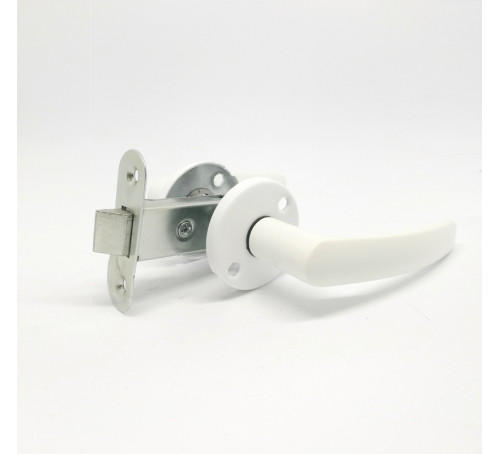 Зенит Защелка врезная ЗЩ2 белый 4612752543405