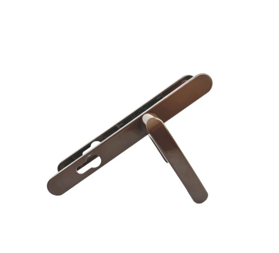 Зенит  РФ1-85.25 коричн Ручка на планке для проф дверей 85мм RAL8017 4612752546918