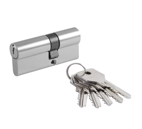 Нора М Цилиндр. механизм ECO AL Л-7040*30) хром анг кл/ключ 5к 4606555070770