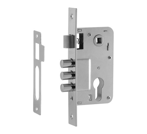 Нора-М Замок врез КЗВ 120 62мм  хром без цмех  бруч 460655041985