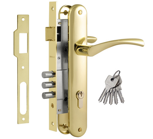 Нора М Замок врез N100-85М золото 4606555032792