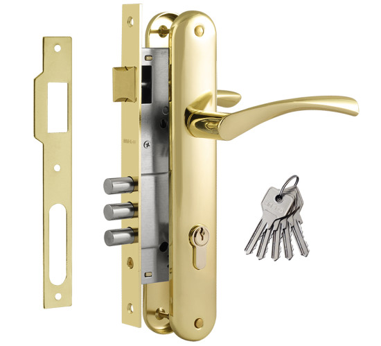 Нора М Замок врез N100-85М золото 4606555032792